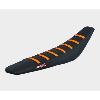CrossX Sitzbezug Full Traction für KTM SX/F 23-, EXC/F 24- Schwarz/Orange Zulauf ZAP-Technix-Shop