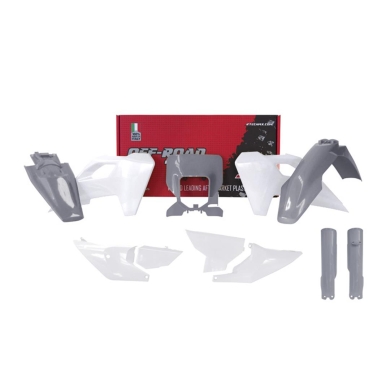 Rtech Plastik Komplett Kit für Husqvarna TE/FE 24- Grau/Weiß 7-teilig Zulauf ZAP-Technix-Shop