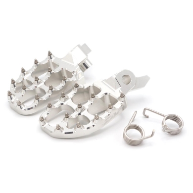 ZAP E-Peg Fußraste für Yamaha YZ 450F 23-, 250F 24-, Fantic XXF 450 23- Silber Zulauf ZAP-Technix-Shop