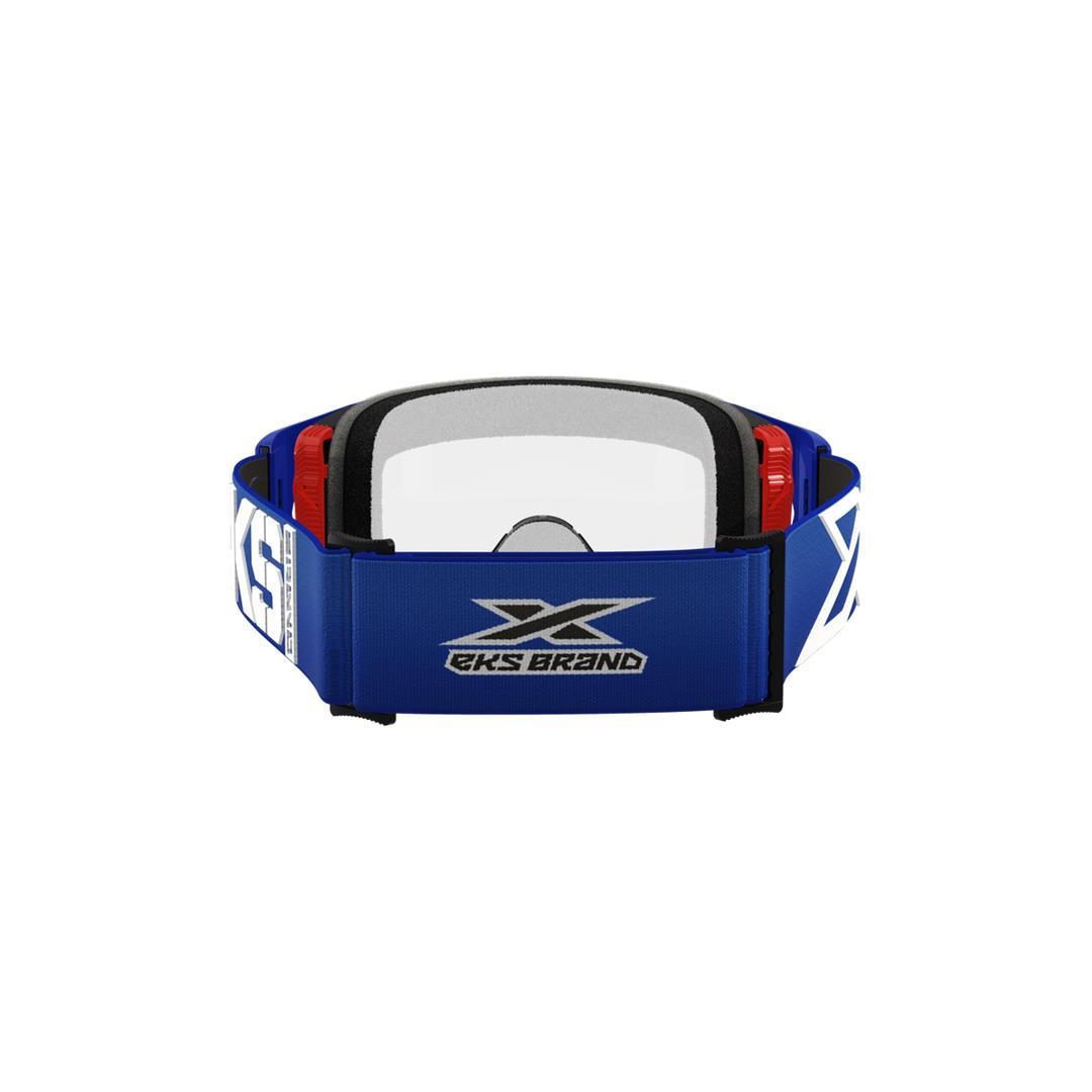 EKS LUCID RACE FACE GOGGLE CALIBER RED – CLEAR LENS EKS Lucid ZAP-Technix-Shop
