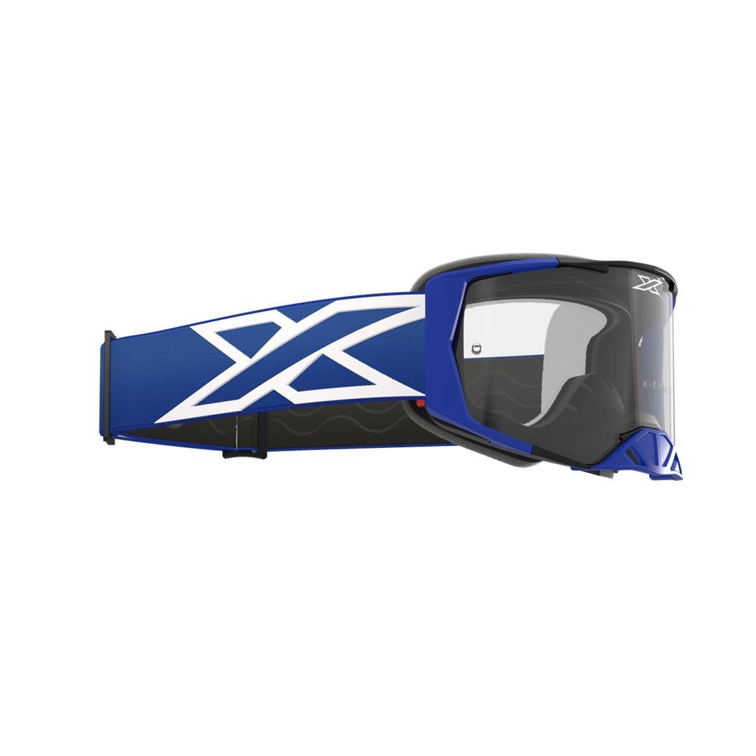 EKS LUCID RACE FACE GOGGLE CALIBER RED – CLEAR LENS EKS Lucid ZAP-Technix-Shop
