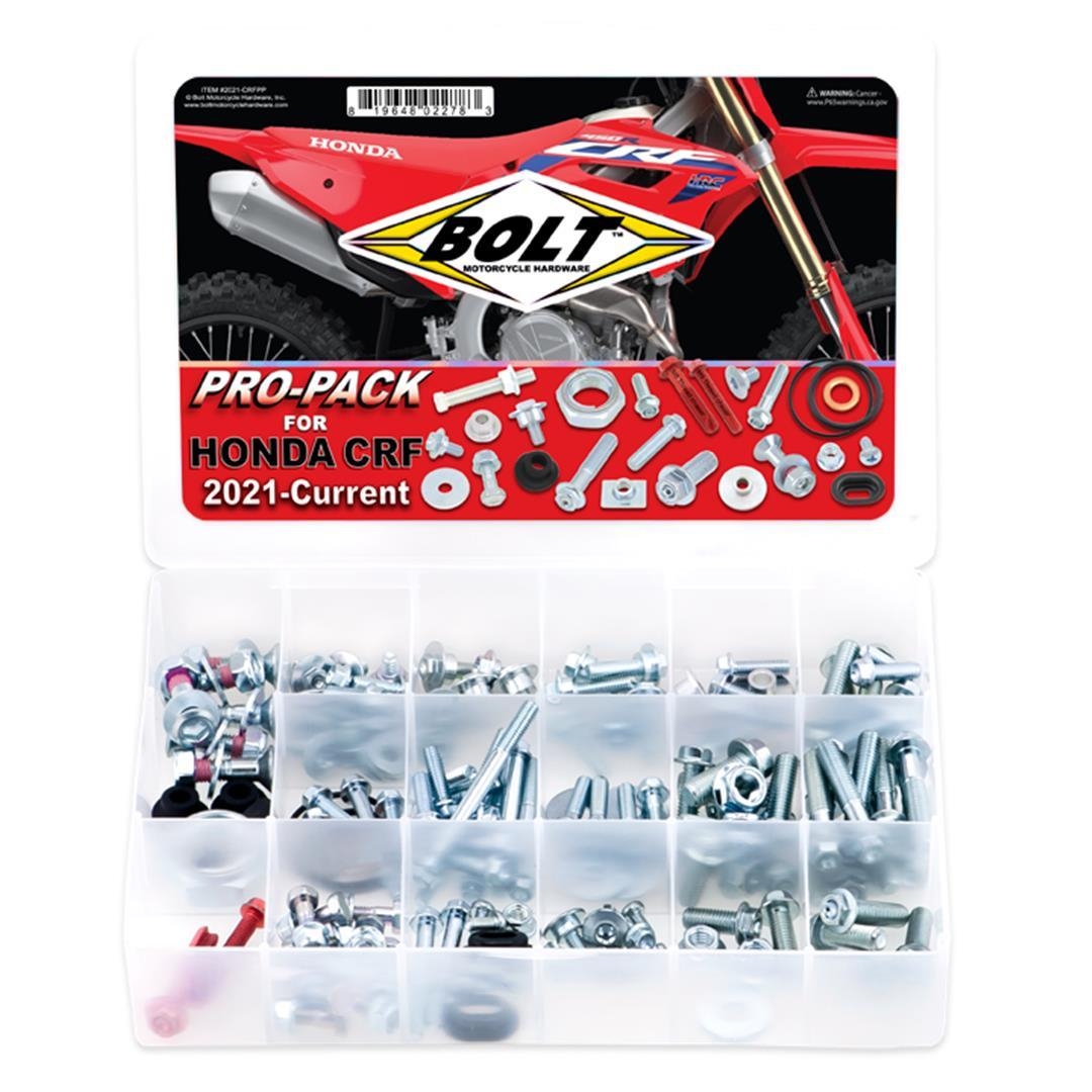 BOLT Pro-Pack Schraubenkit für Honda CRF 450 21-, 250 22- Zulauf ZAP-Technix-Shop