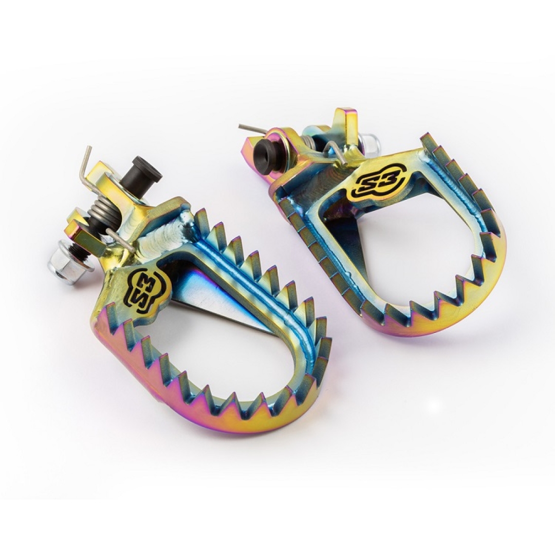 S3 Punk Titan Fußrasten für Honda CR-CRF 02- Rainbow Zulauf ZAP-Technix-Shop