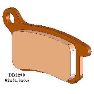 Bremsbeläge hinten Nissin Honda CR 87-01 / Kawasaki KX 95-08 / Suzuki RM 96-04 / Yamaha YZ 98-02 / YZF 99-02 Bremsbeläge ZAP-Technix-Shop