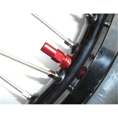 Mutter & Scheibe f. Reifenhalter Alu rot Reifenhalter Muttern ZAP-Technix-Shop