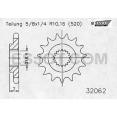 Motorritzel ( D ) Suzuki RM 125, RMZ 250 07-12 12 Zähne Suzuki Motorritzel ZAP-Technix-Shop