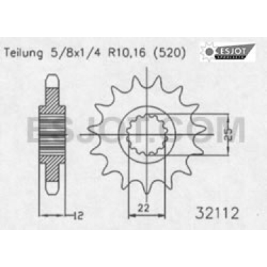 Motorritzel GasGas EC 200-515ccm -20, Rieju EC 250/300 21- 13 Zähne GasGas Motorritzel ZAP-Technix-Shop