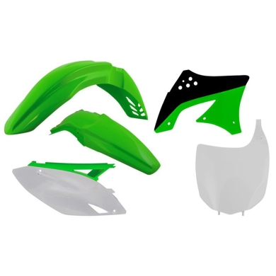 Rtech Plastikkit Kawasaki KXF 450 09-11  Grün/Weiß Kawasaki Plastik-Kits ZAP-Technix-Shop