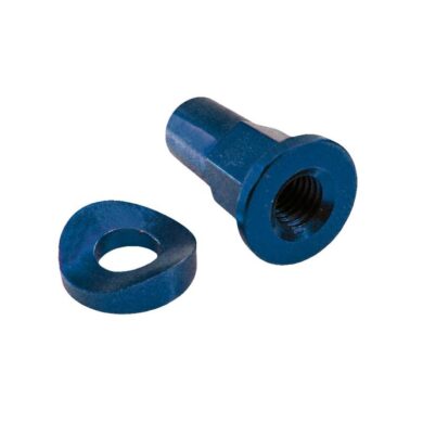 Mutter & Scheibe f. Reifenhalter Alu blau Reifenhalter Muttern ZAP-Technix-Shop