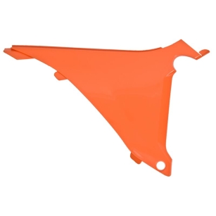 Airbox Abdeckung links für KTM SX/SXF 19-22 EXC 20-23 mit Belüftung Neon Orange RTech KTM Airbox Seitenteile ZAP-Technix-Shop