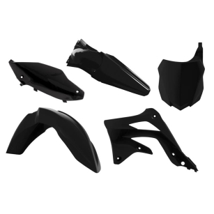 Plastikkit Kawasaki KXF 250 09-12  Schwarz 5-teilig Kawasaki Plastik-Kits ZAP-Technix-Shop