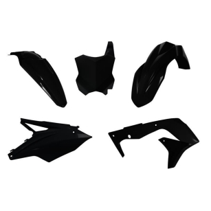 Plastikkit Kawasaki KXF 250 09-12  Schwarz 5-teilig Kawasaki Plastik-Kits ZAP-Technix-Shop