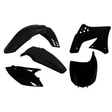 Plastikkit Kawasaki KXF 250 09-12  Schwarz 5-teilig Kawasaki Plastik-Kits ZAP-Technix-Shop
