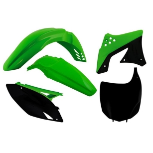 Plastikkit Kawasaki KXF 250 09-12  Schwarz 5-teilig Kawasaki Plastik-Kits ZAP-Technix-Shop