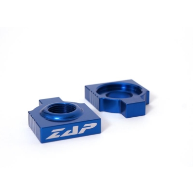 ZAP Achsenblöcke für KTM EXC 98-, SX(F) 98-12, HSQ 2014-, 20mm blau Achsblöcke ZAP-Technix-Shop