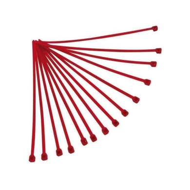 Kabelbinder 3,6 x 180 mm rot 100 Stück Kabelbinder ZAP-Technix-Shop