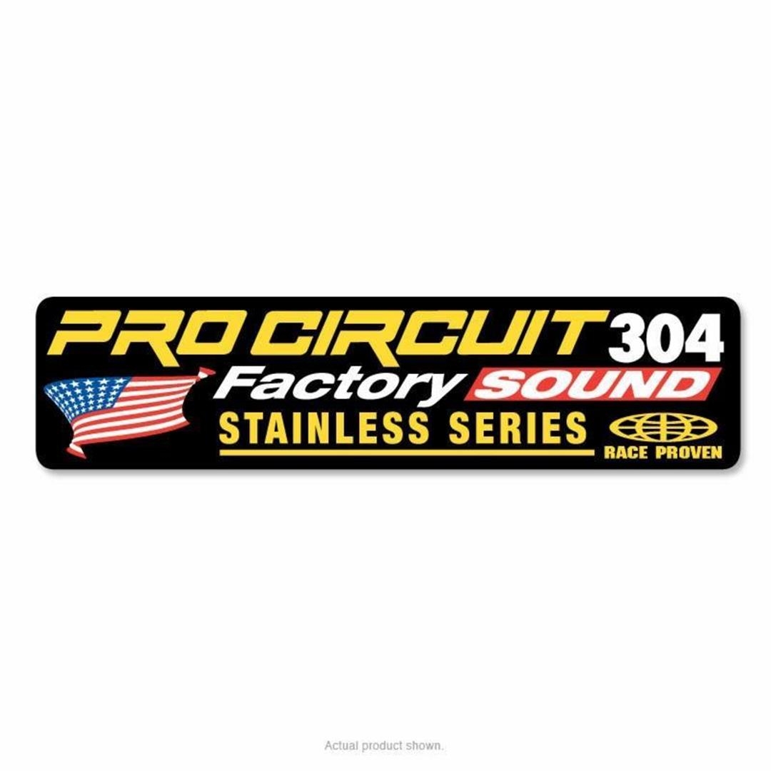 Pro Circuit Auspuffsticker 2T 304 Auspuff Zubehör ZAP-Technix-Shop