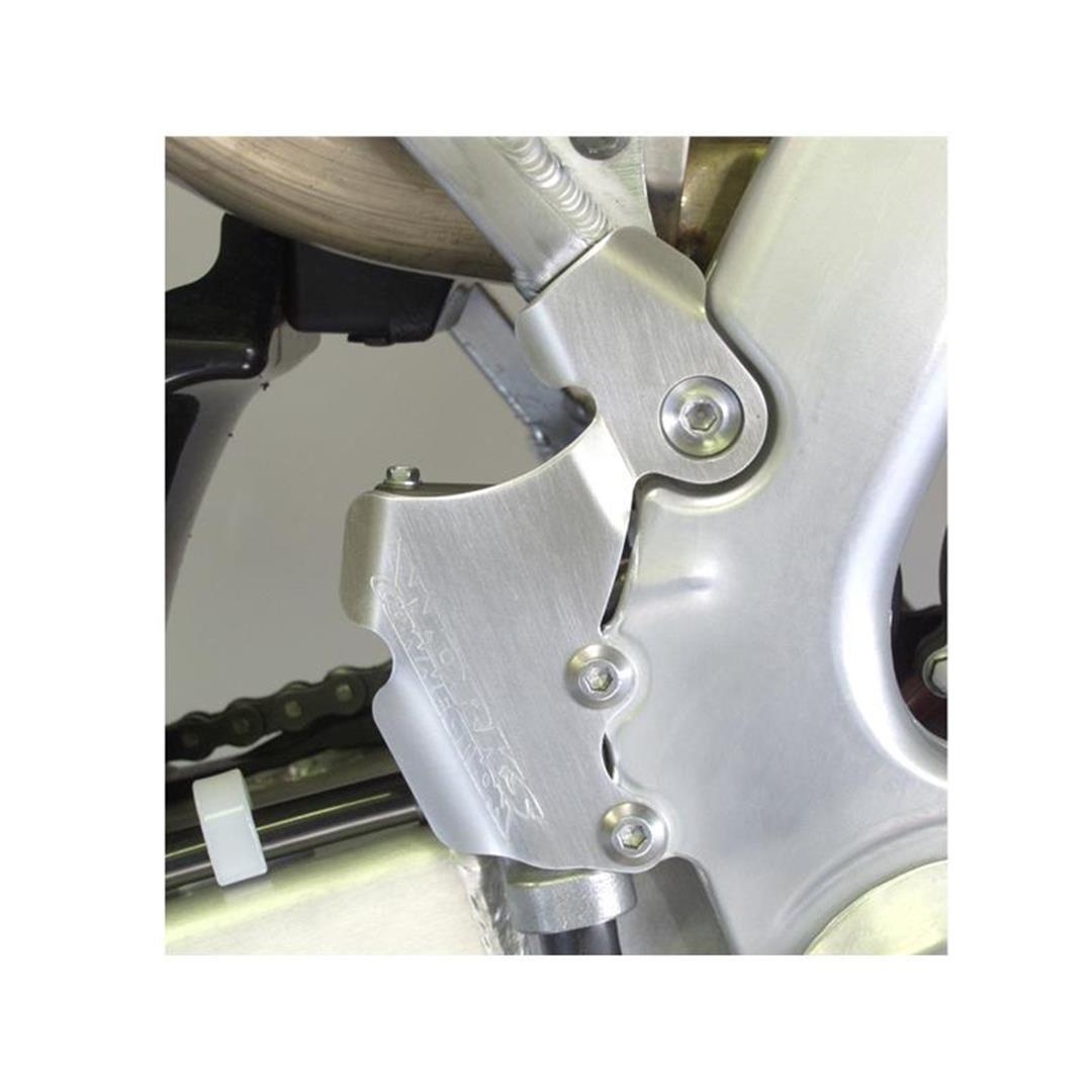Works Connection Fußbremszylinderschutz KawasakiKX 450F 06-08 , KLX45 08-09 Bremszylinder-Rahmenschutz ZAP-Technix-Shop