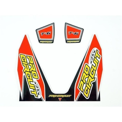 Pro Circuit Auspuffsticker T-6 single 4T Schalldämpfer Teile ZAP-Technix-Shop