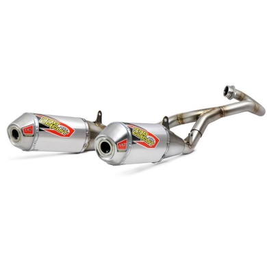 Pro Circuit T-6  Stainless Steel Dual System Honda CRF 450 17-18 SS/AL Honda 4T Komplett Anlage ZAP-Technix-Shop