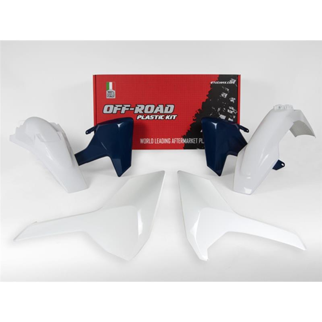 Plastikkit HSQ FE,TE 17-19 4tlg. OEM weiß/ blau Husqvarna Plastikkits ZAP-Technix-Shop