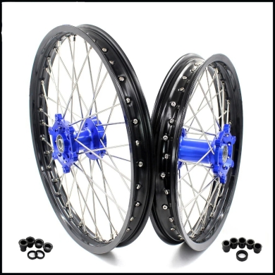 KKE Radsatz für Yamaha YZ 125/250 99-, 250F/450F 03-. WR 450F 19-, 250F 20- 21×1.60/18×2.15 Blau Zulauf ZAP-Technix-Shop