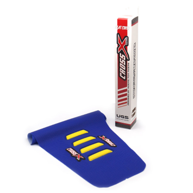 CrossX Sitzbezug UGS-WAVE Sherco SE-R/SEF-R 25- Blau Gelb Zulauf ZAP-Technix-Shop