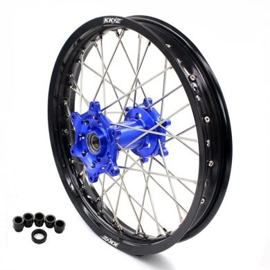 ZAP/KKE Hinterrad für Yamaha YZ 125/250 99-, 250F/450F 03-. WR 450F 19-, 250F 20- 21×1.60/19×2.15 Blau Zulauf ZAP-Technix-Shop