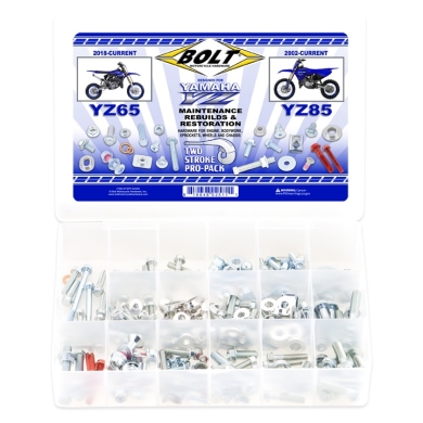BOLT Pro-Pack Schraubenkit für Yamaha 2018+ YZ65, 2002+ YZ85 Zulauf ZAP-Technix-Shop