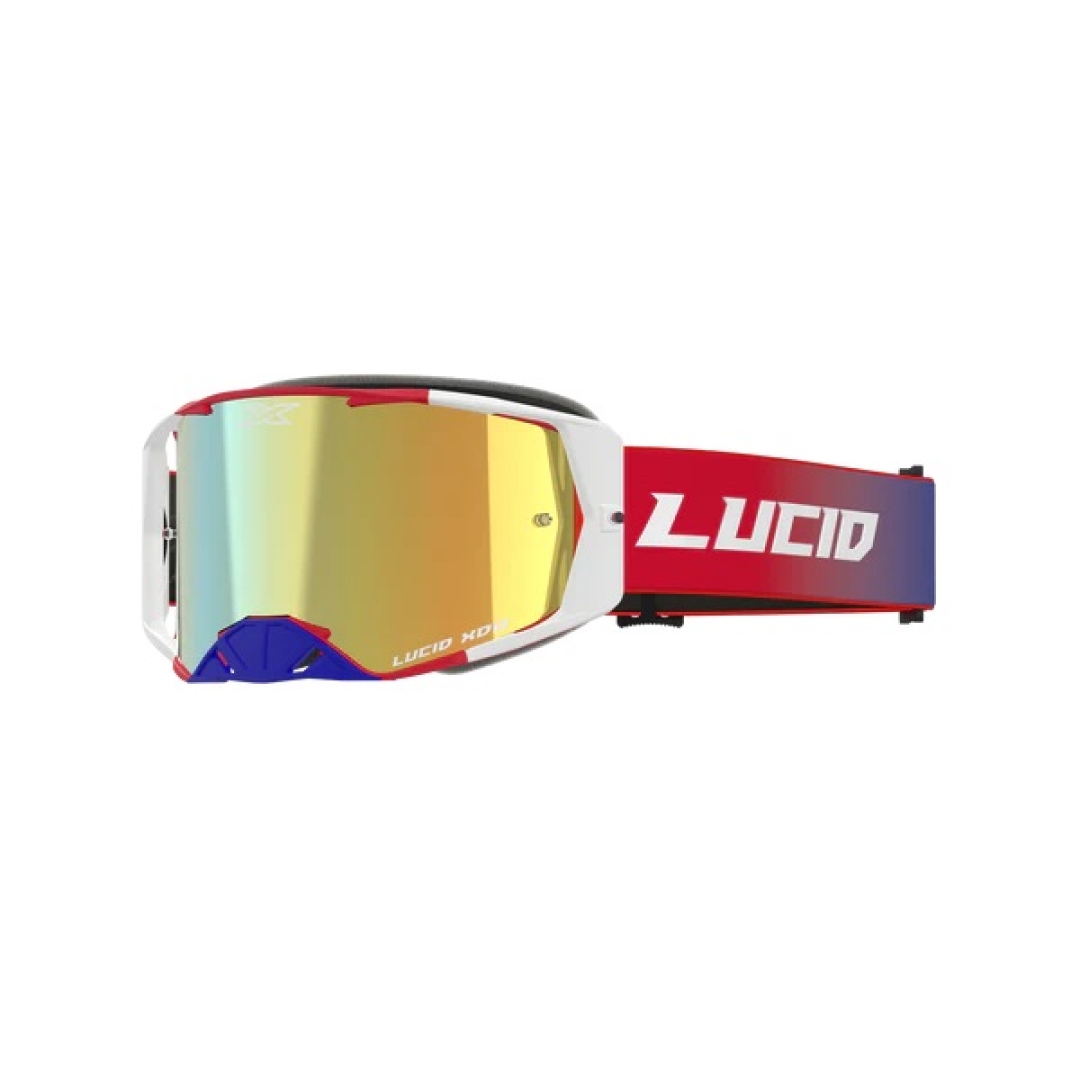 EKS Lucid Brille TM Rot-Weiß-Blau – Gold Verspiegeltes Glas EKS Lucid ZAP-Technix-Shop