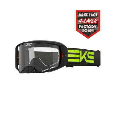 EKS Lucid Brille Race Schwarz-Neon-Gelb -Klar EKS Lucid ZAP-Technix-Shop