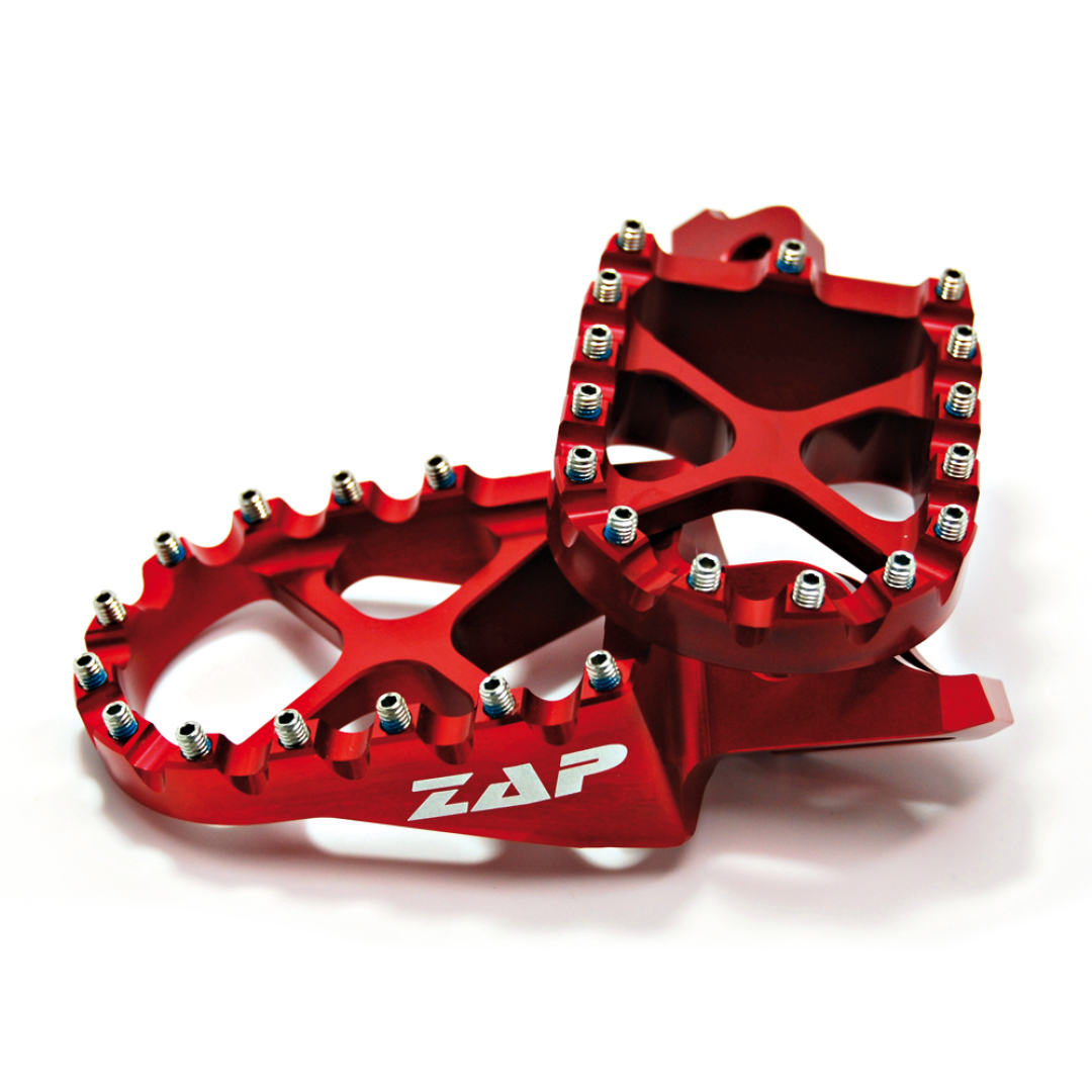 ZAP X-Peg Fußraste KXF 250 06- / 450 07- Rot Zulauf ZAP-Technix-Shop