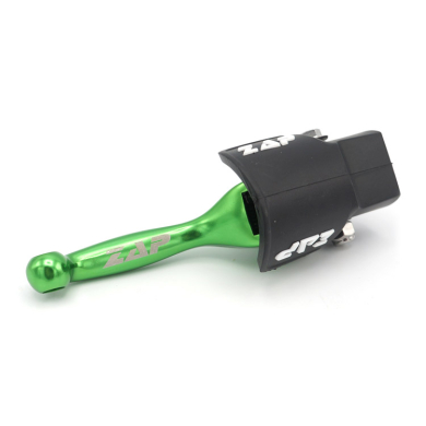 Flex-Bremshebel Kawa KX(F) 00-12, Suzuki RM(Z) 04-, Yamaha YZ(F) -07, YZF 250 -06 Grün inkl. Staubschutz FLEX Serie ZAP-Technix-Shop