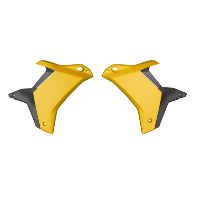 Rtech Revolution Kühlerspoiler für Yamaha Tenere 700 2025- Gelb/Schwarz Tenere Kühlerverkleidung ZAP-Technix-Shop