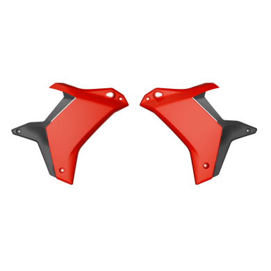 Rtech Revolution Kühlerspoiler für Yamaha Tenere 700 2025- Rot/Schwarz Tenere Kühlerverkleidung ZAP-Technix-Shop