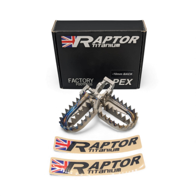 Raptor Titan MX Fußrasten für Stark Varg -10mm back Raptor Titan MX Fußrasten für Stark Varg -10mm back Raptor Titanium ZAP-Technix-Shop