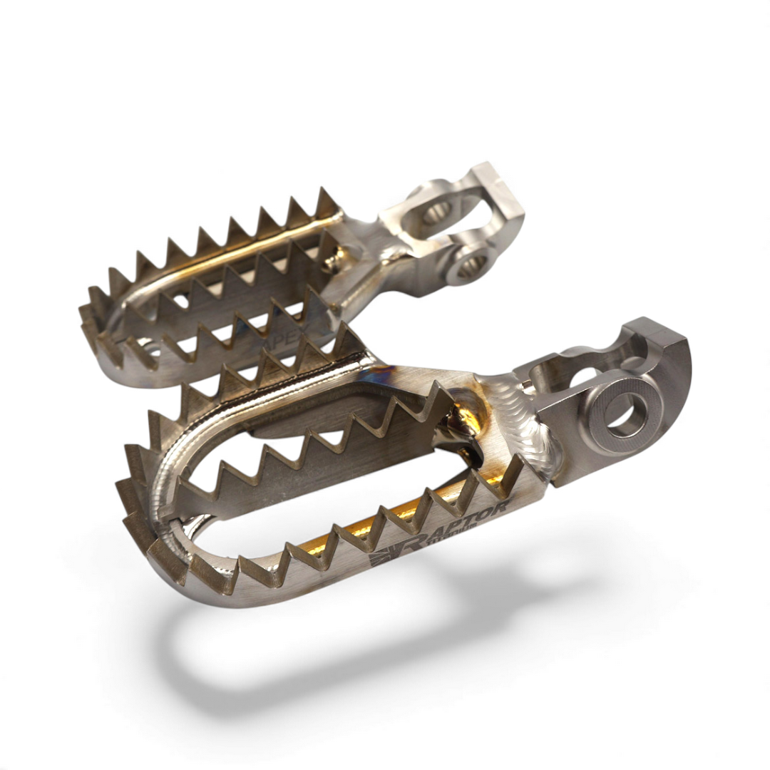Raptor Titan MX Fußrasten für Stark Varg -10mm back Raptor Titan MX Fußrasten für Stark Varg -10mm back Raptor Titanium ZAP-Technix-Shop