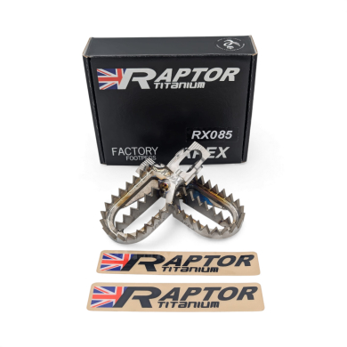 Raptor Titan MX Fußrasten für KTM SX , Husqvarna TC, GasGas MC 85 25- Raptor Titan MX Fußrasten für KTM SX , Husqvarna TC, GasGas MC 85 25- Raptor Titanium ZAP-Technix-Shop
