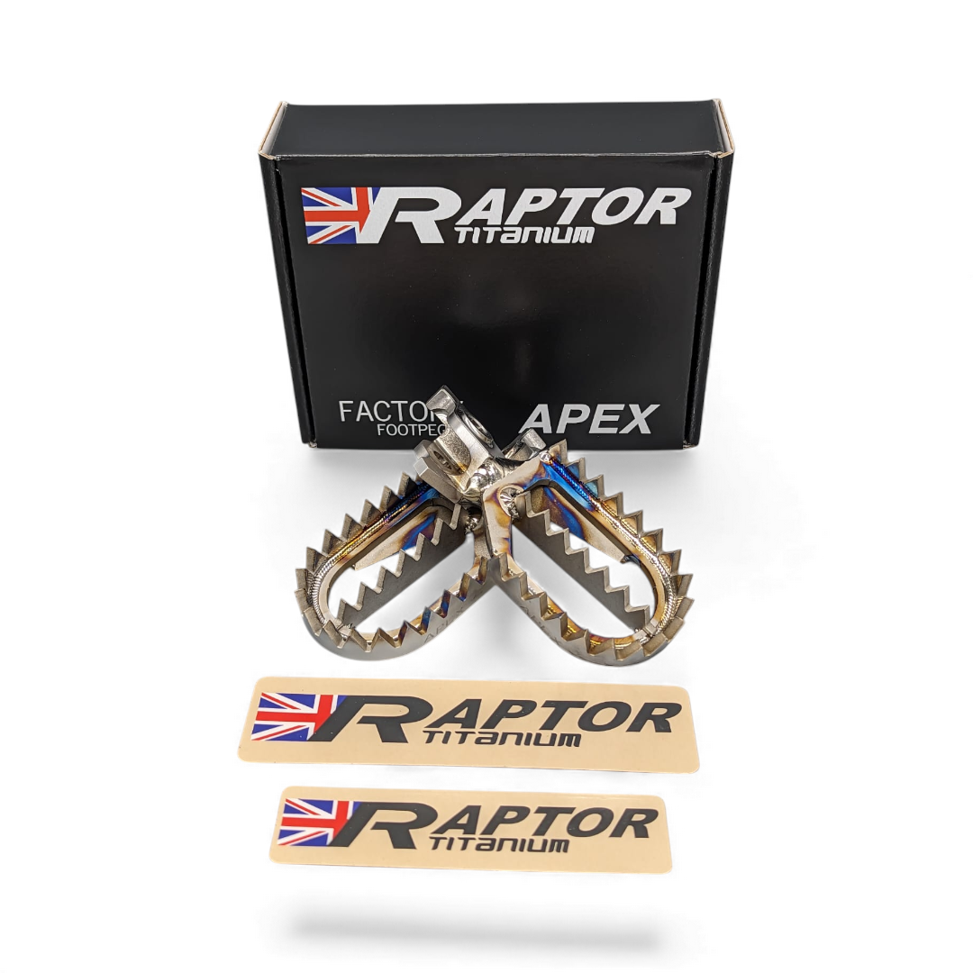 Raptor Titanium MX Fußrasten RX002 | Honda CR / CRF ab 2002 | Titan Racing Footpegs Raptor Titanium MX Fußrasten RX002 | Honda CR / CRF ab 2002 | Titan Racing Footpegs Raptor Titanium ZAP-Technix-Shop