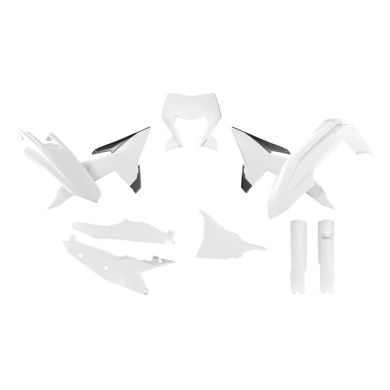 Rtech Plastik Komplett Kit für KTM EXC 26- Weiß 7-teilig Rtech Plastik Komplett Kit für KTM EXC 26- Weiß 7-teilig Zulauf ZAP-Technix-Shop