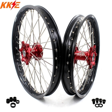 KKE Radsatz für Suzuki RM 125/250 96-08 21×1.60/19×2.15 Rot Suzuki Räder ZAP-Technix-Shop
