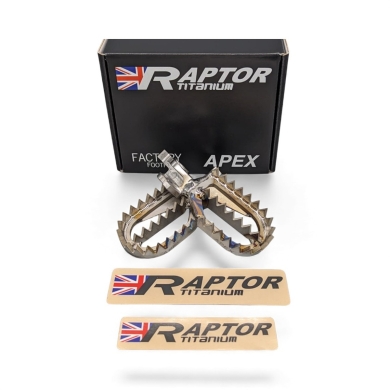 Raptor Titanium RX006 Fußrasten | Kawasaki KX 250F / 450F ab 2006 | Titan 57 mm | Apex MX Footpegs Raptor Titanium RX006 Fußrasten | Kawasaki KX 250F / 450F ab 2006 | Titan 57 mm | Apex MX Footpegs Raptor Titanium ZAP-Technix-Shop