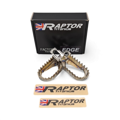 Raptor Titanium Fußrasten KTM SX/F 23– | EXC/F 24– | Husqvarna FC/TC 23– | FE/TE 24– Raptor Titanium ZAP-Technix-Shop