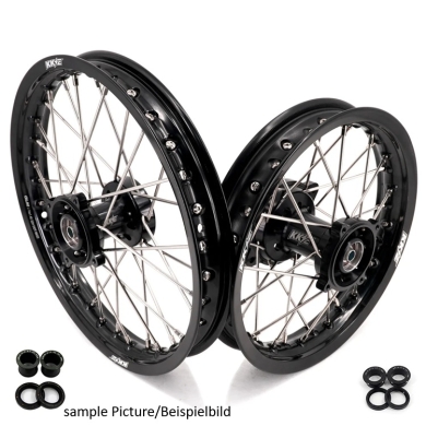 KKE Radsatz für KTM SX 65 25-, HSQ TC 65 25-, GG MC 65 25- 14×1.40/12×1.60 Schwarz KKE Radsatz für KTM SX 65 25-, HSQ TC 65 25-, GG MC 65 25- 14×1.40/12×1.60 Schwarz Zulauf ZAP-Technix-Shop