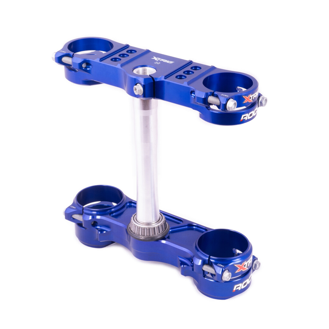 Xtrig ROCS tech Husqvarna TC/FC 2014-/ offset 22 blau Xtrig ROCS tech Husqvarna TC/FC 2014-/ offset 22 blau Husqvarna Gabelbrücken ZAP-Technix-Shop
