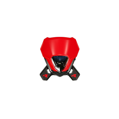 Rtech V-Face 2.0 Lampenmaske mit LED-Scheinwerfer, universal, Rot/Schwarz Lampenmasken ZAP-Technix-Shop