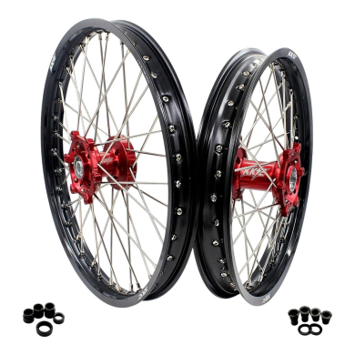 KKE Radsatz für Suzuki RM 125/250 96-08 21×1.60/19×2.15 Rot Suzuki Räder ZAP-Technix-Shop