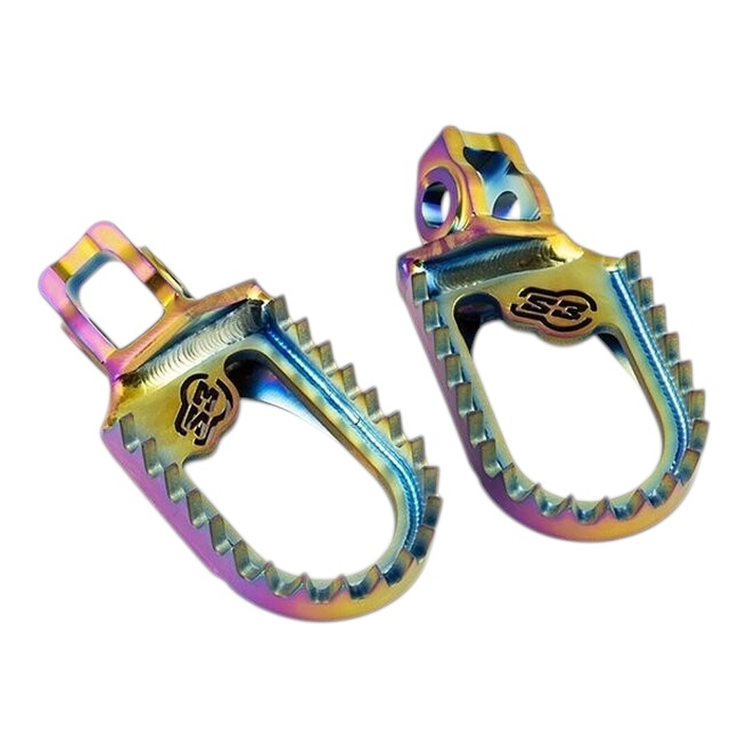 S3 Punk Titan Fußrasten für Stark Varg MX/EX/SM Rainbow 5mm tiefer S3 Punk Titan Fußrasten für Stark Varg MX/EX/SM Rainbow 5mm tiefer Fußrasten ZAP-Technix-Shop